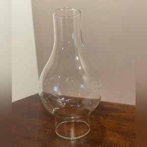 Princess House Chimney Glass Hurricane Lamp Globe